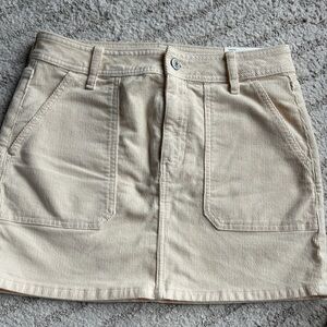 American Eagle Outfitters Beige Corduroy Skirt